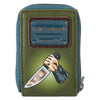 Tarjetero Loungefly de Michael Myers Halloween con diseño de cuchillo