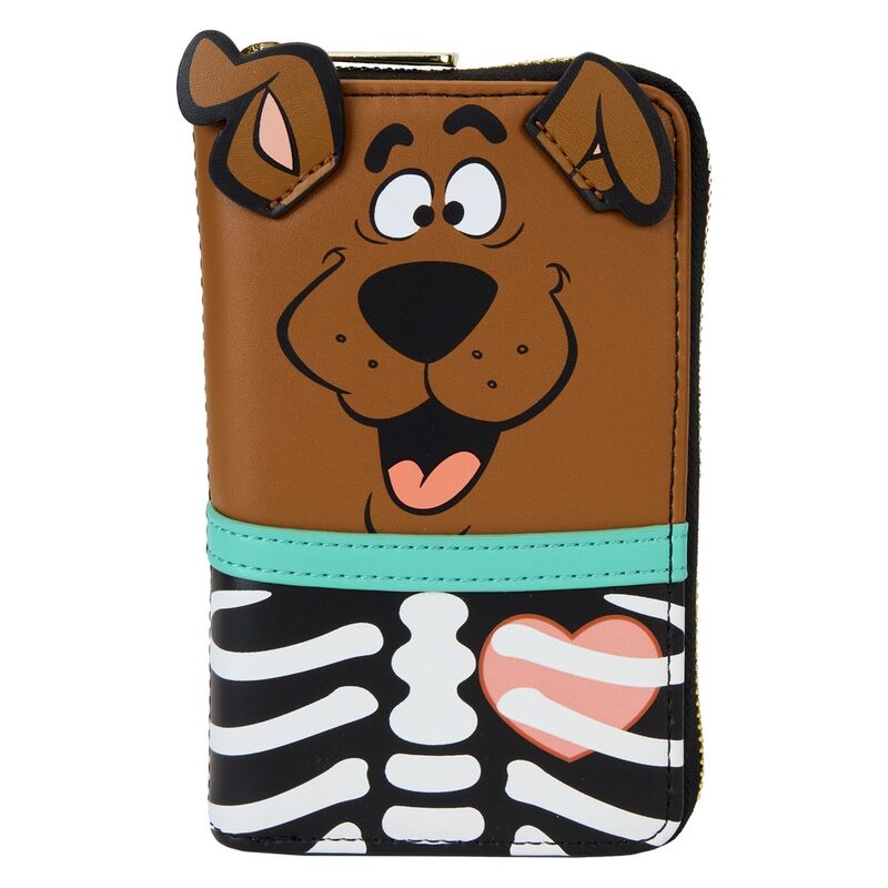 Cartera Skeleton de Scooby-Doo Loungefly con rostro de Scooby y estampado de esqueleto