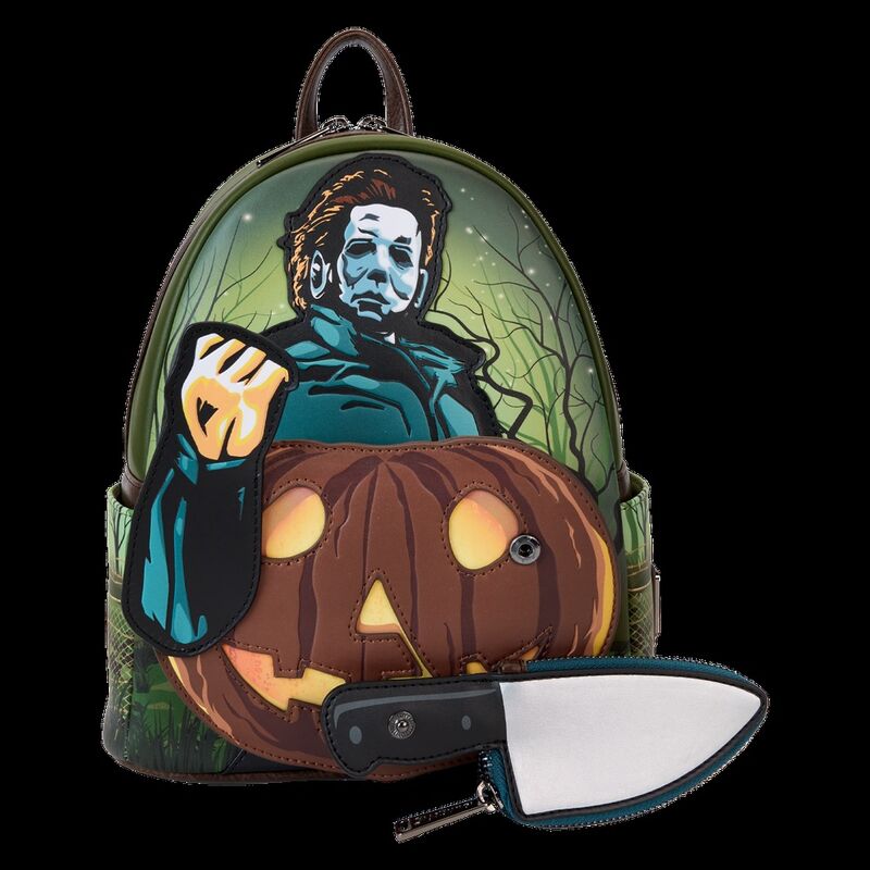 Mochila Loungefly de Michael Myers con calabaza de Halloween - 2