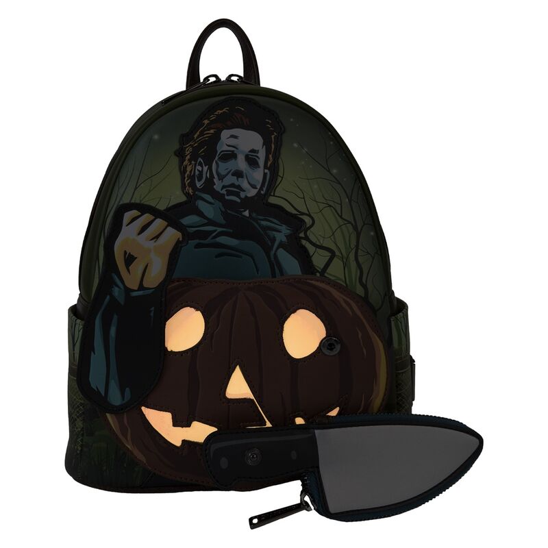 Mochila Loungefly de Michael Myers con calabaza de Halloween - 3
