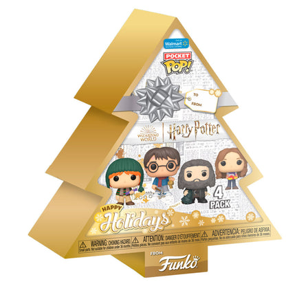 Árbol navideño Funko Pocket POP! de Harry Potter con cuatro figuras