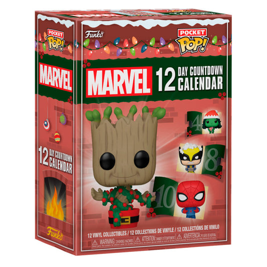 Calendario Marvel FUNKO de 12 días con figuras Pocket Pop!