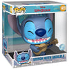 Figura Funko POP! grande de Stitch con ukelele en su caja