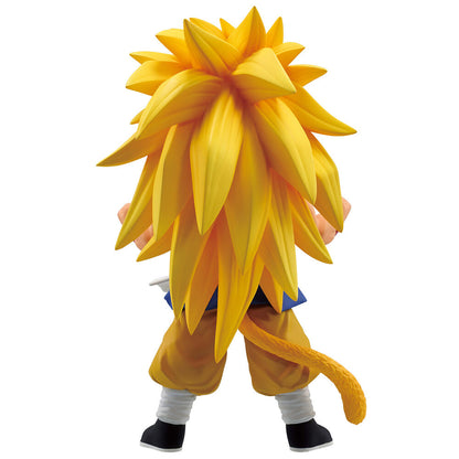 Figura de Son Goku en Super Saiyan 3 con uniforme azul y larga melena dorada - 2