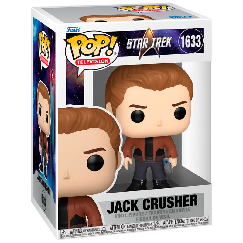 Figura Funko POP de Jack Crusher de Star Trek con chaqueta marrón - 2