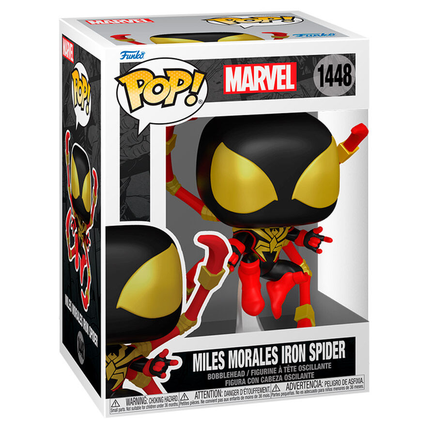 Figura Funko POP! de Miles Morales Iron Spider con extensiones arácnidas rojas - 2