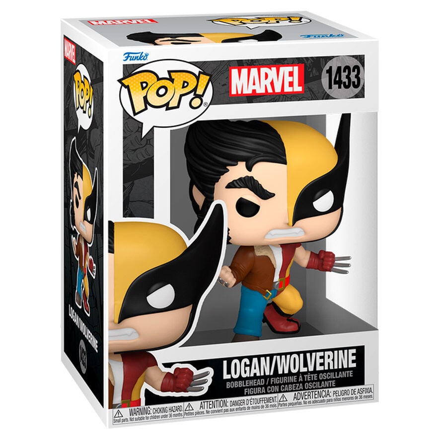 Figura Funko POP! Marvel de Logan/Wolverine en caja