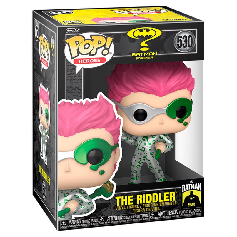 Figura Funko POP! The Riddler de Batman Forever en caja