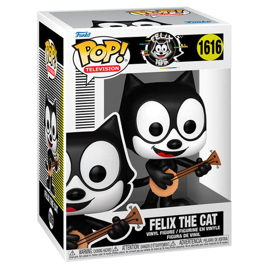 Figura Funko POP! de Felix the Cat con instrumento de cuerda en caja