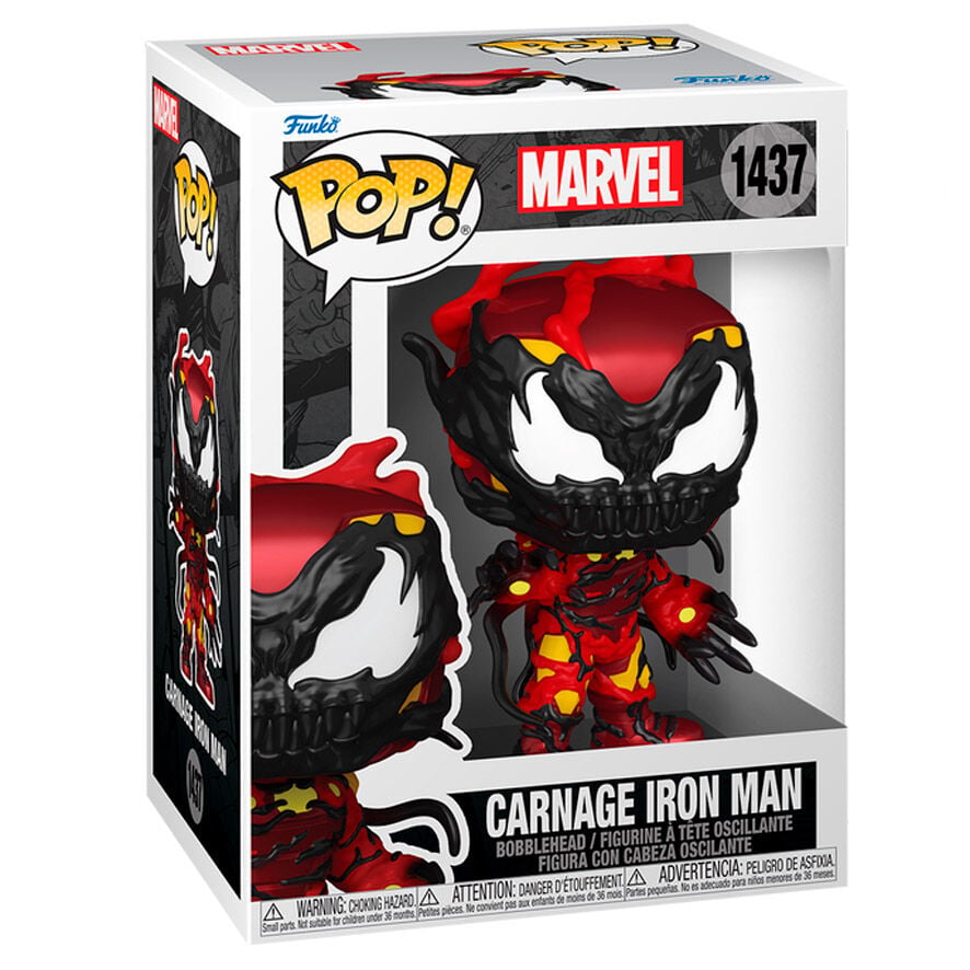 Figura Funko POP! Marvel Carnage Iron Man en caja