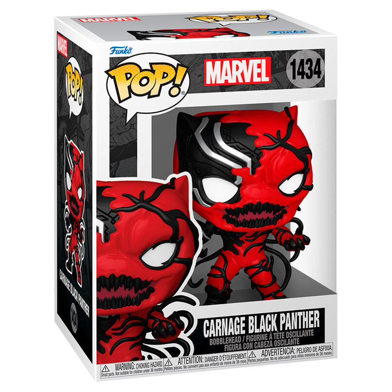 Figura Funko POP! de Carnage Black Panther en rojo y negro - 2