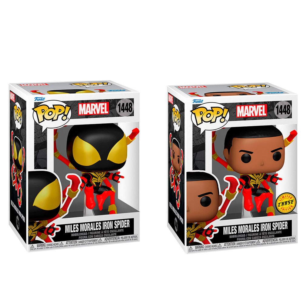 Figura Funko POP! de Miles Morales Iron Spider con extensiones arácnidas rojas - 5