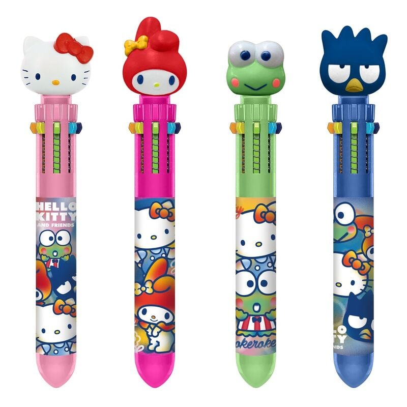 Bolígrafos Hello Kitty y amigos con topper 3D en colores surtidos