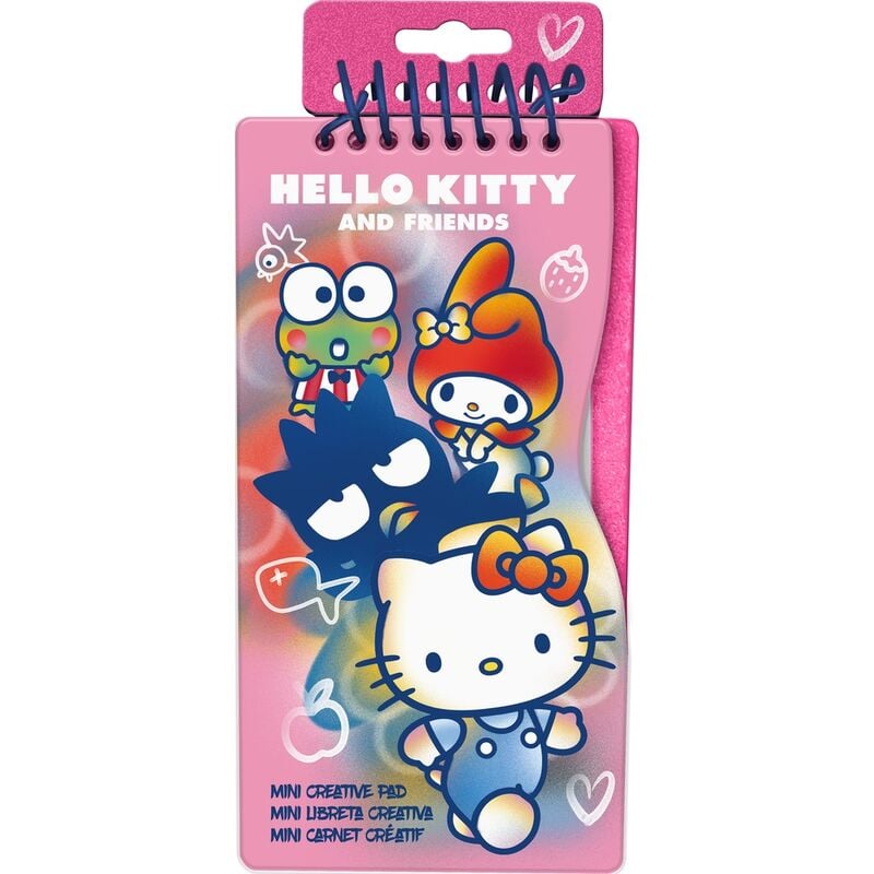 Mini libreta creativa para colorear Hello Kitty y sus amigos