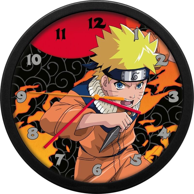Reloj de pared Naruto Shippuden con Naruto Uzumaki