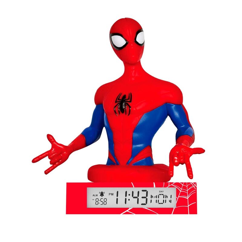 Lámpara 3D de Spider-Man Marvel con despertador digital