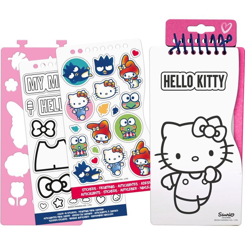 Mini libreta creativa para colorear Hello Kitty y sus amigos - 2