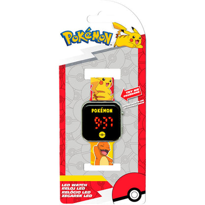 Reloj LED Pokémon con correa estampada de Pikachu y otros personajes - 2
