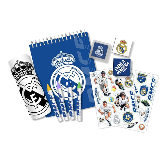 Maletín 3D de papelería del Real Madrid con escudo - 2