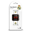 Reloj LED Real Madrid con correa blanca y escudo