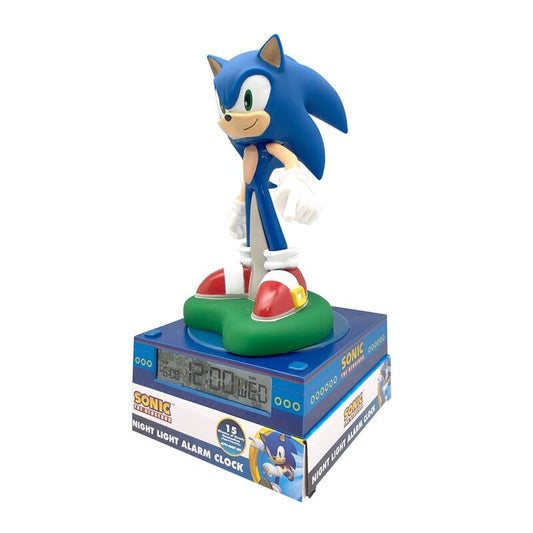 Lámpara 3D de Sonic the Hedgehog con reloj digital y despertador - 2
