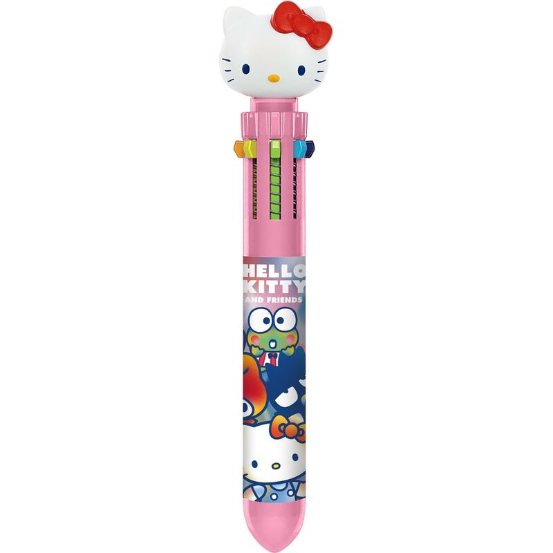 Bolígrafos Hello Kitty y amigos con topper 3D en colores surtidos - 3