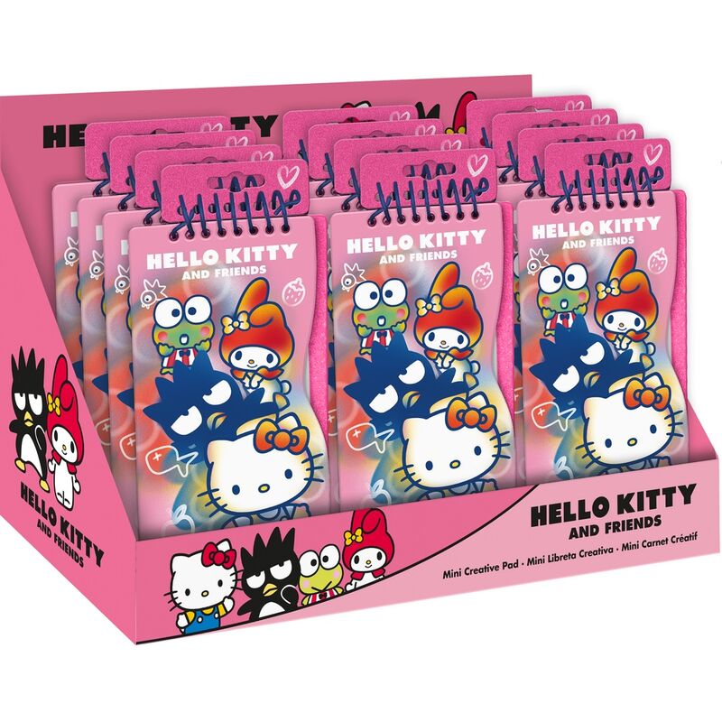 Mini libreta creativa para colorear Hello Kitty y sus amigos - 3