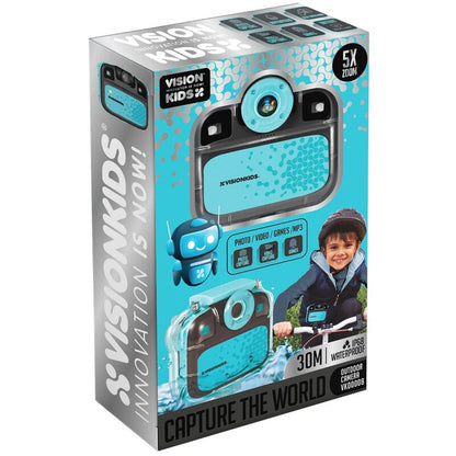 Cámara deportiva infantil VISION KIDS negra y turquesa - 4