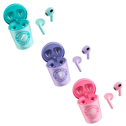 Auriculares inalámbricos WOW GENERATION con estuche tipo vaso en colores surtidos