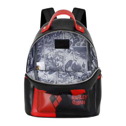 Mochila negra y roja de Harley Quinn DC Comics - 4