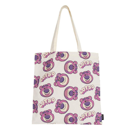 Bolsa shopping de Lotso de Toy Story con estampado integral y asas largas