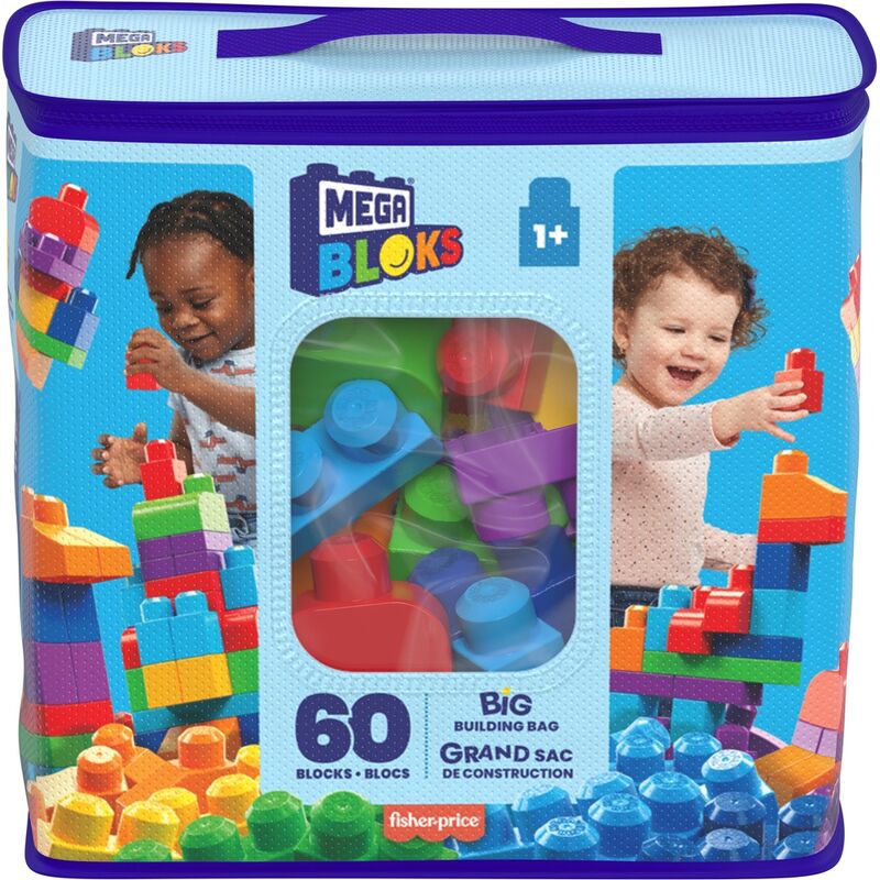 Bolsa azul FISHER-PRICE MEGA Bloks con bloques de colores - 2