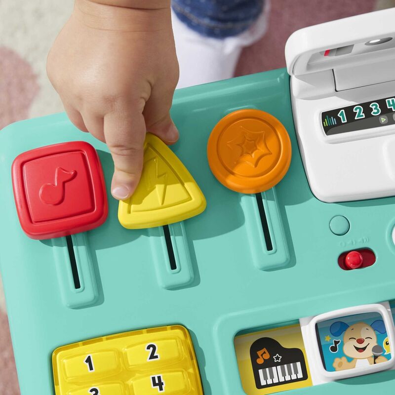 Mesa de mezclas DJ musical Fisher-Price con piano y actividades - 3