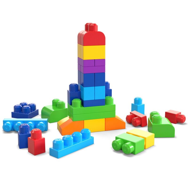 Bolsa azul FISHER-PRICE MEGA Bloks con bloques de colores - 3