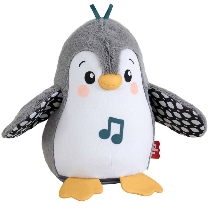 Pingüino de peluche musical Fisher-Price con alas estampadas - 3