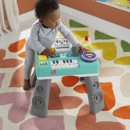 Mesa de mezclas DJ musical Fisher-Price con piano y actividades - 5
