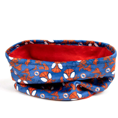 Braga de cuello Spidey Marvel azul con estampado multicolor y borde rojo - 2