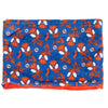 Braga de cuello Spidey Marvel azul con estampado multicolor y borde rojo