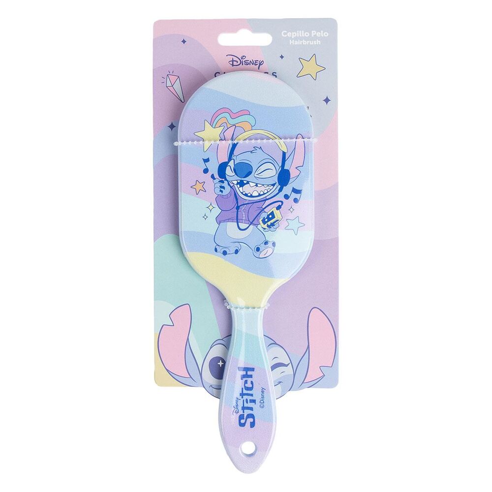 Cepillo para el pelo Stitch Disney azul y lila