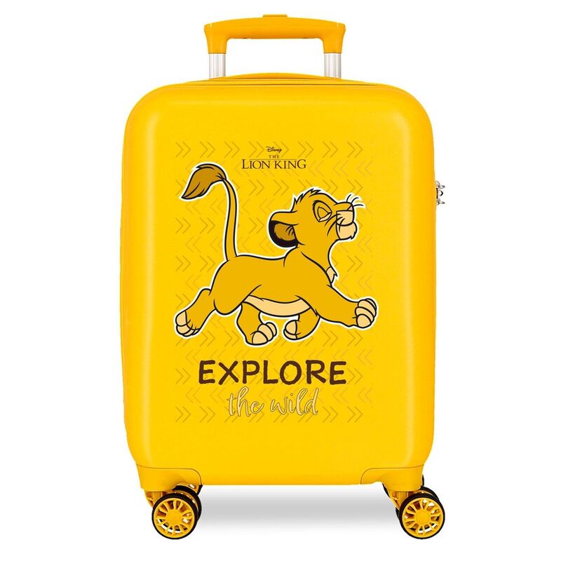 Maleta trolley amarilla de El Rey León Disney con Simba