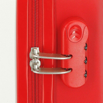 Maleta trolley Spider-Man Marvel blanca y roja con cuatro ruedas dobles - 7
