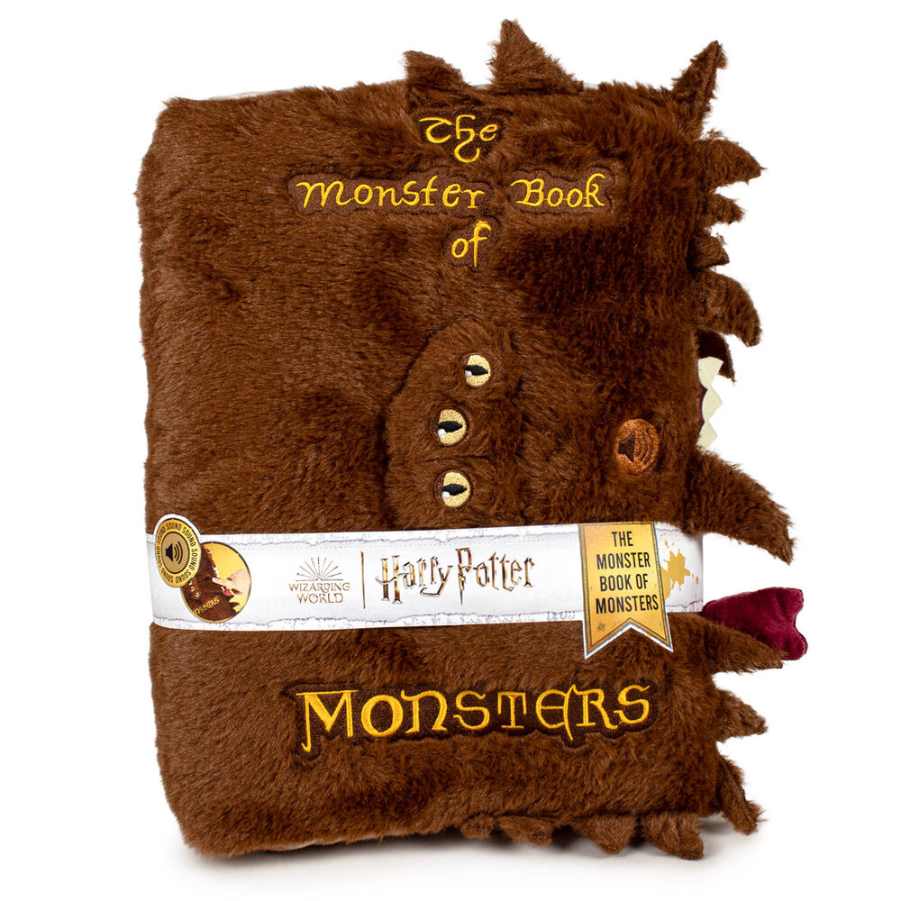 Peluche marrón del Libro de los Monstruos de Harry Potter con sonido