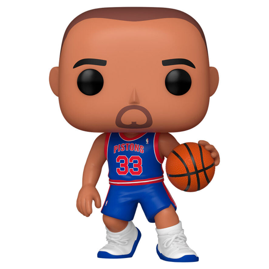 Figura Funko POP! de Grant Hill con uniforme de los Detroit Pistons y balón