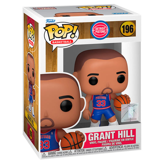 Figura Funko POP! de Grant Hill con uniforme de los Detroit Pistons y balón - 2