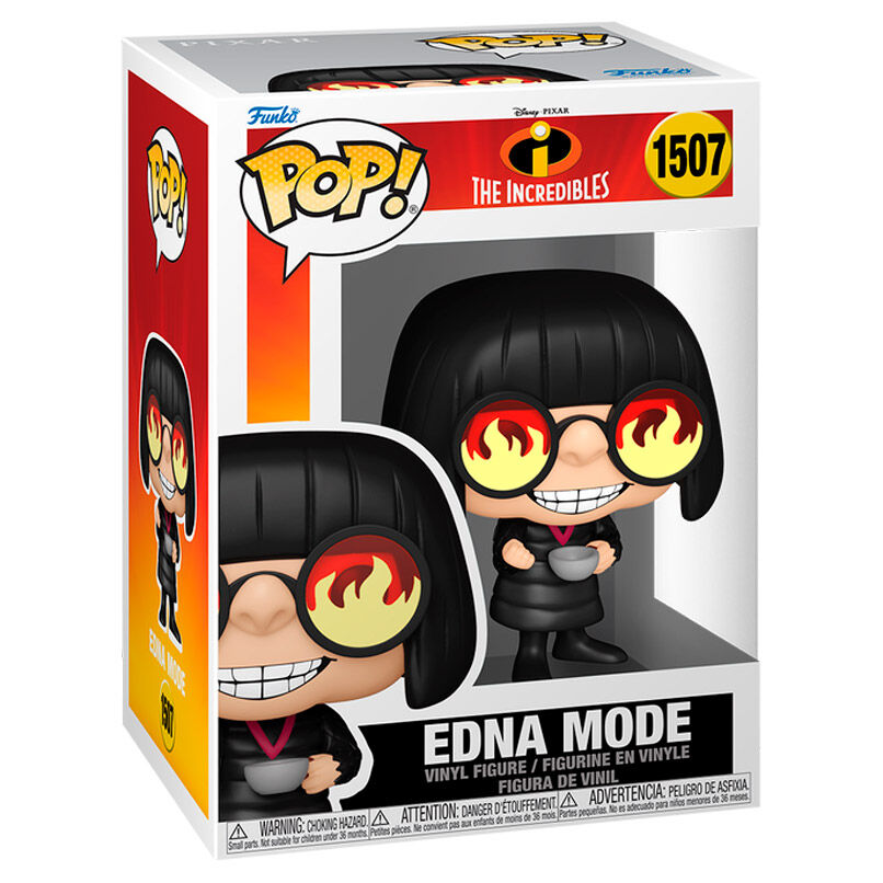 Figura Funko POP! de Edna Mode con gafas de llamas - 2