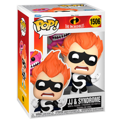 Figura de vinilo Funko POP! JJ & Syndrome de Los Increíbles en caja