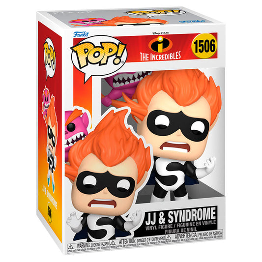 Figura de vinilo Funko POP! JJ & Syndrome de Los Increíbles en caja