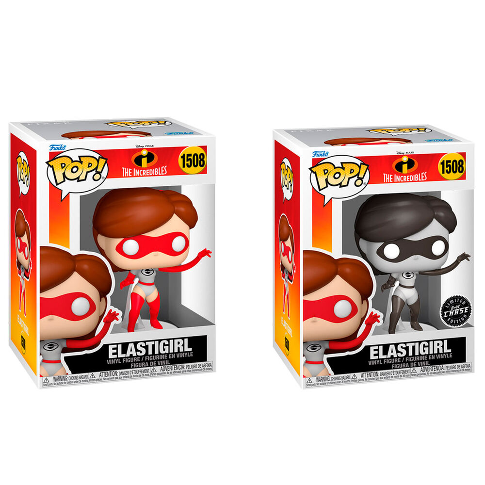 Cajas Funko POP! de Elastigirl de Los Increíbles en versión regular y Chase