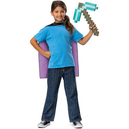 Capa pixelada de Creeper con pico de Minecraft - 5