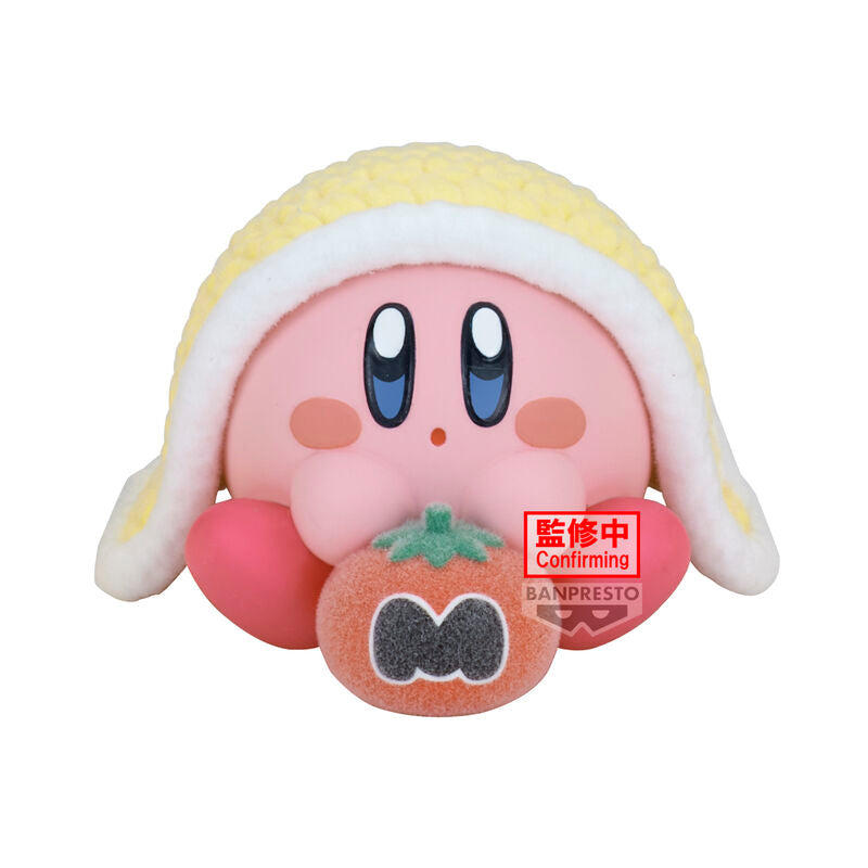Figura Kirby Break Time ver. B con capucha amarilla y zanahoria